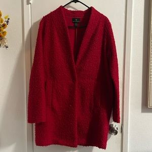 Worthington red coat size medium